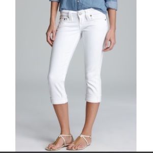 True Religion white Capri Jeans